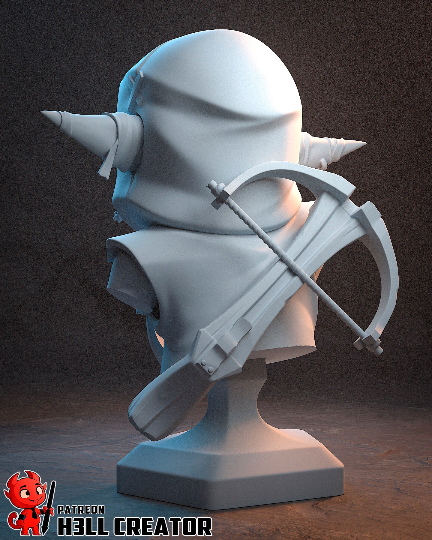 Nott the Brave 1:10 scale goblin rogue resin display statue and bust unpainted and painted versions