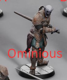 Graveward Legion resin miniatures – vampiric knights in multiple poses including attack, duel, and run stances, printed by D&K Custom Prints