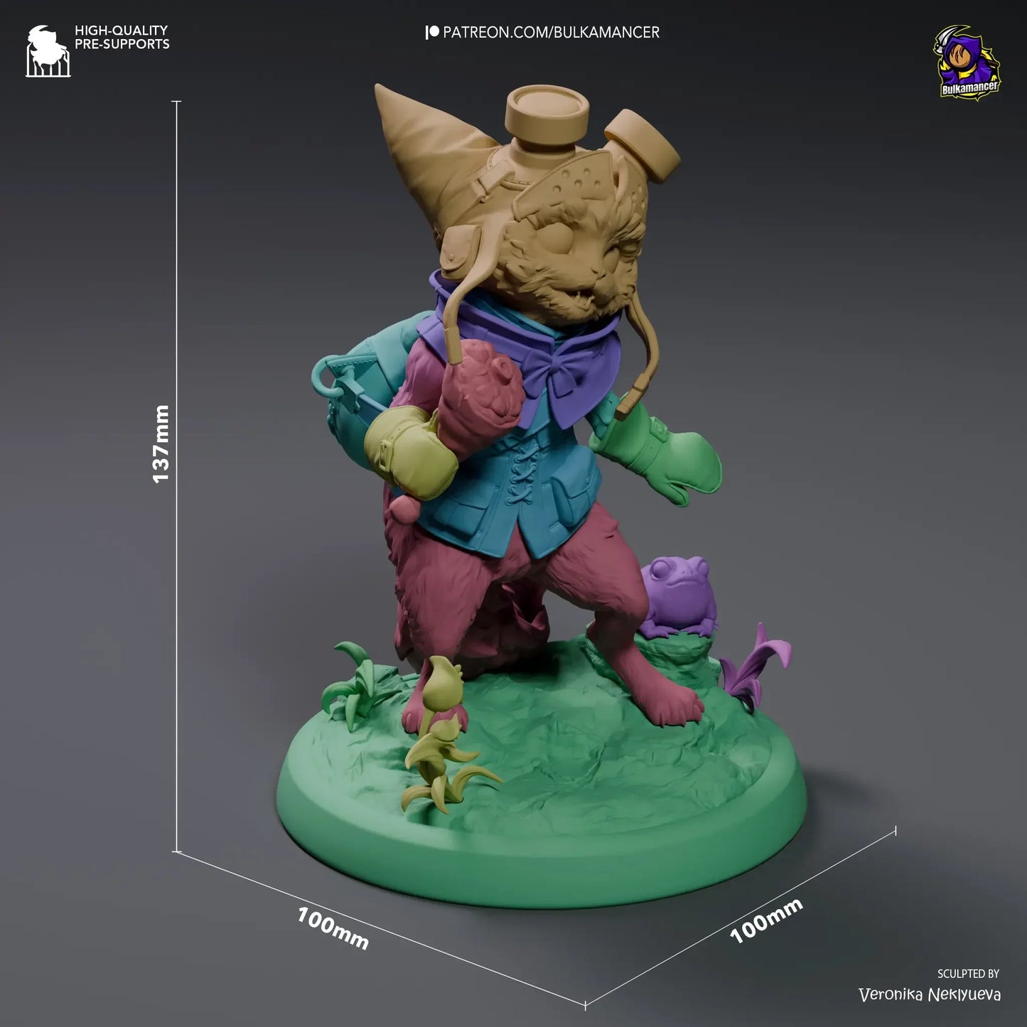Example of Palico on scenic 100mm base