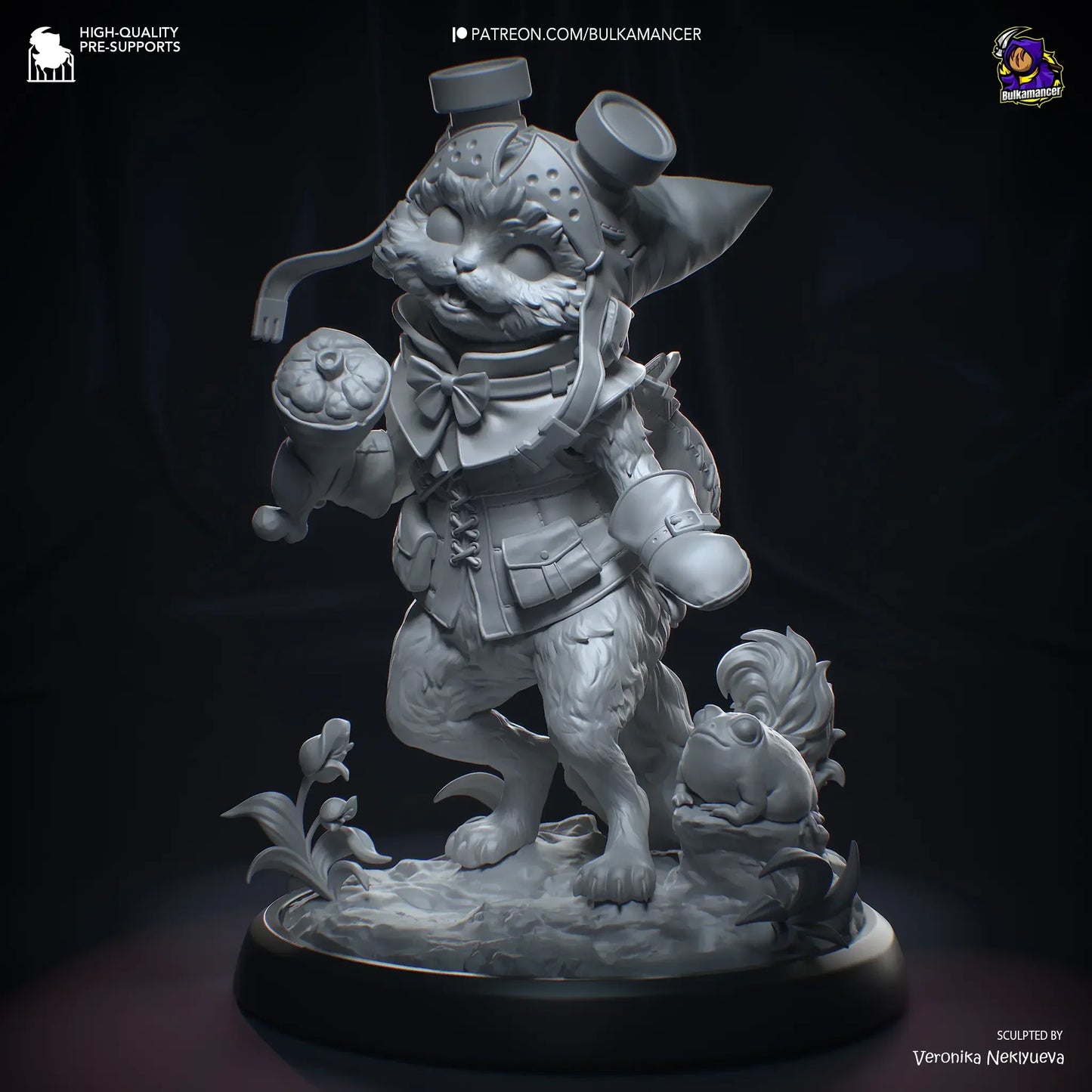 alico figurine Monster Hunter inspired cat companion collectible
