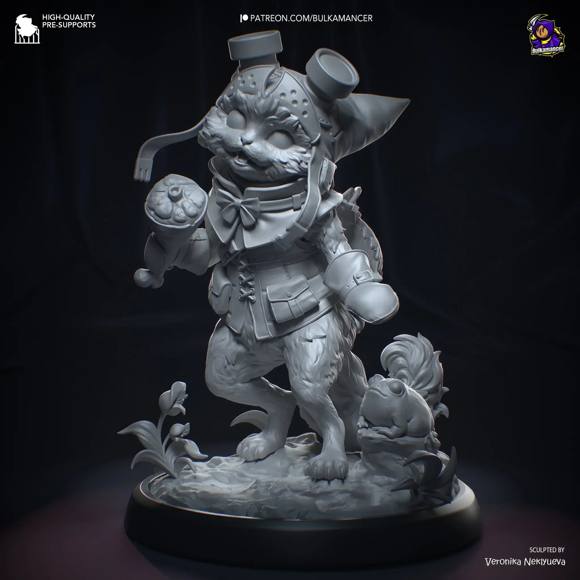 alico figurine Monster Hunter inspired cat companion collectible