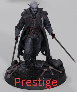 The Nocturne Assembly vampire warband resin miniatures by Rescale Miniatures, 32mm scale with gothic armor and scenic bases | D&K Custom Prints