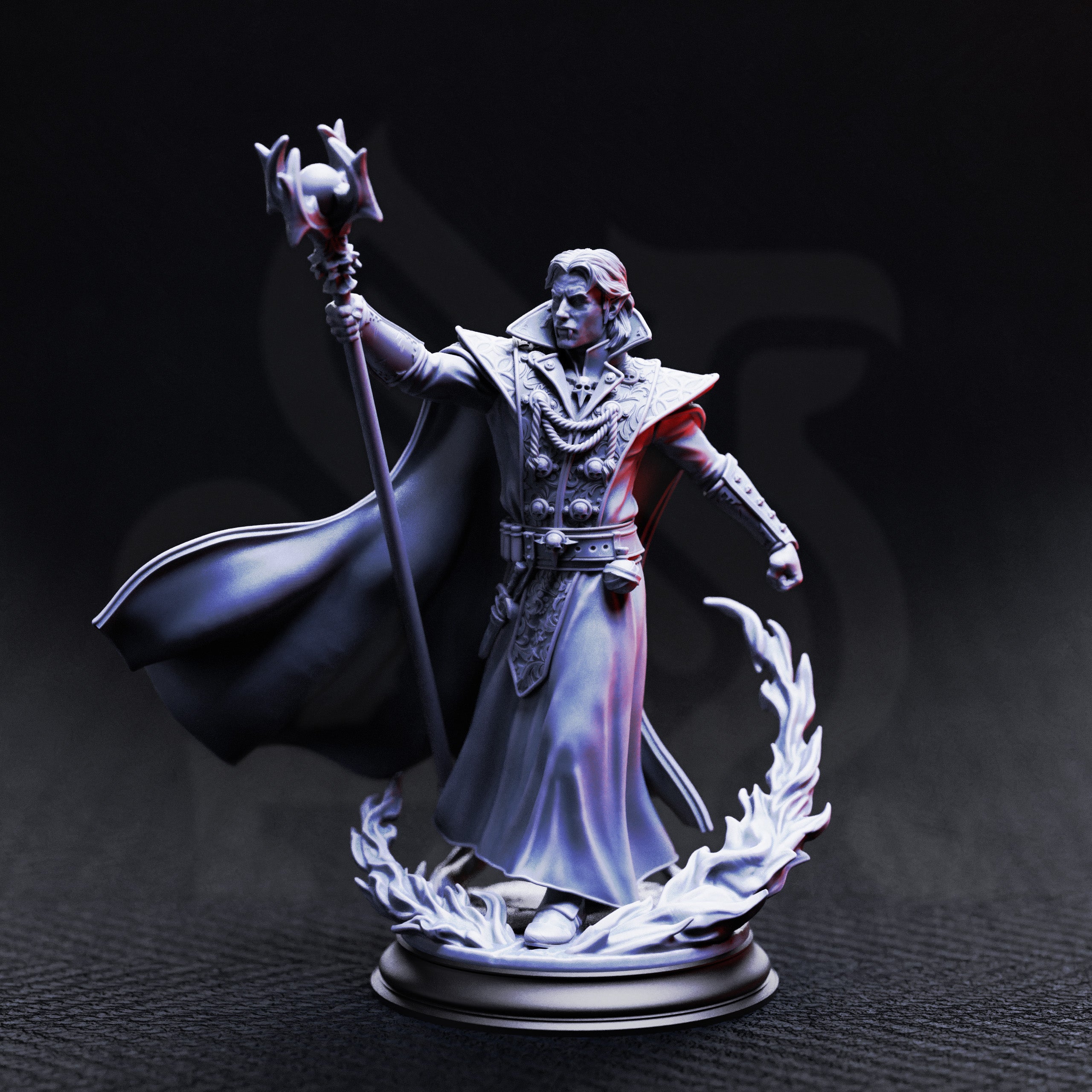 Renard Vampire Haemomancer Resin Miniature | D&D 5e | PF2e – D&K
