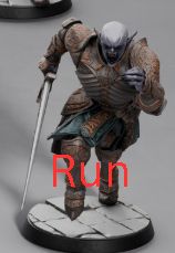 Graveward Legion resin miniatures – vampiric knights in multiple poses including attack, duel, and run stances, printed by D&K Custom Prints