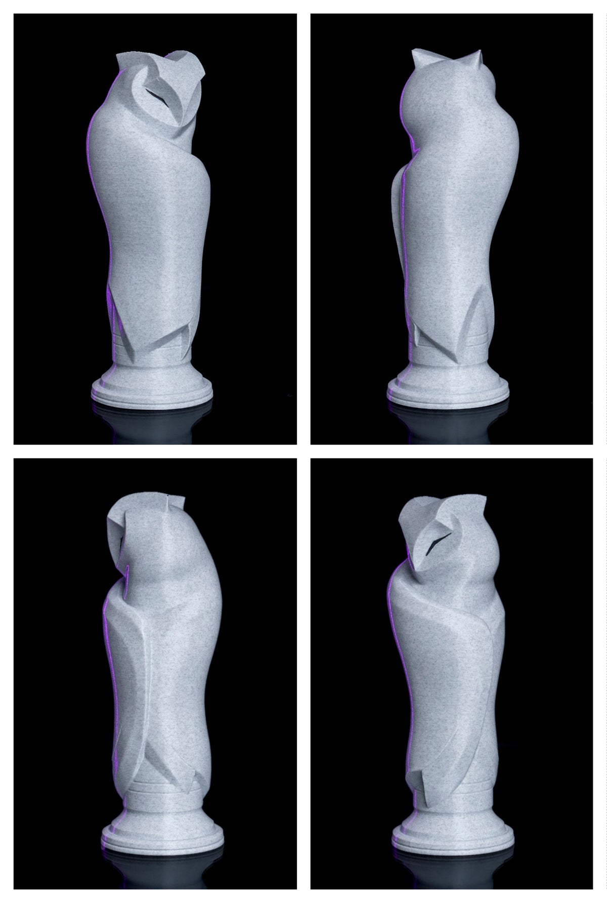 Minim Owl – Geometric Sculpture