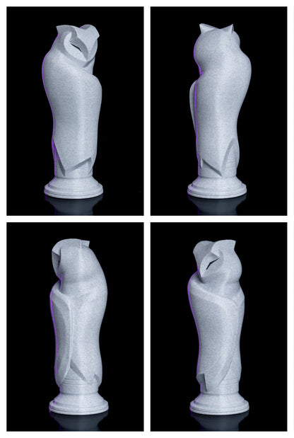 Minim Owl – Geometric Sculpture