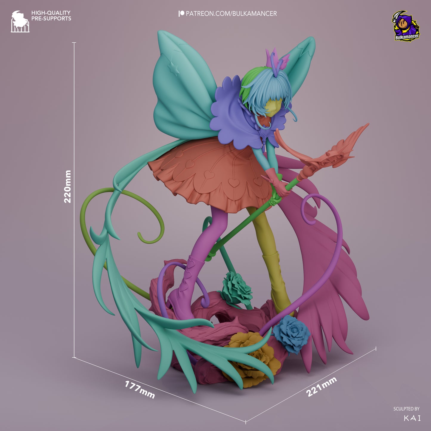 Cardcaptor Sakura 1:8 scale resin fan art showing the assembly view