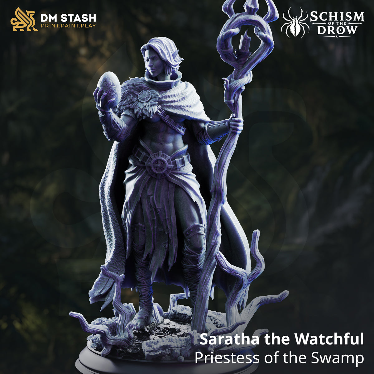 Saratha the Watchful - Drow Sorcerer
