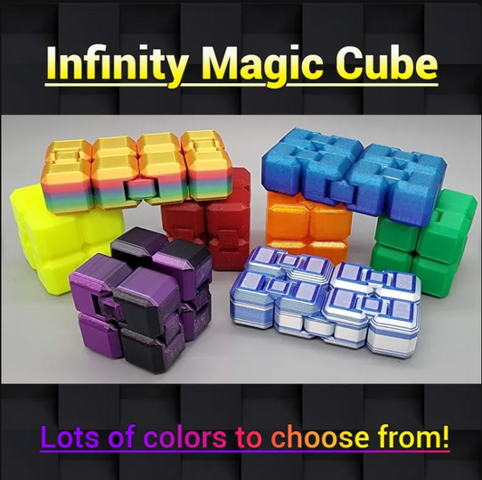 Cubo antiestrés infinito | Impresión 3D | Juguete sensorial | Estimulación
