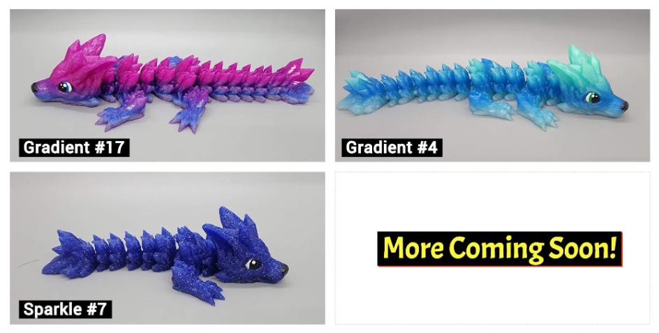 Crystal Wolf Dragon Custom Colors