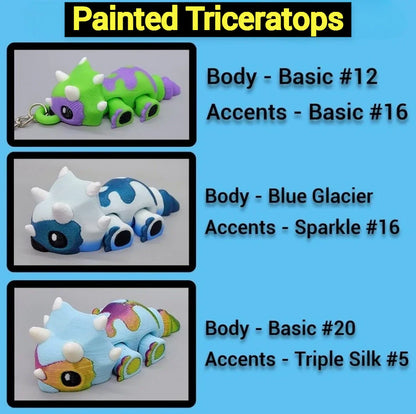 Custom Baby Triceratops Dino Toy