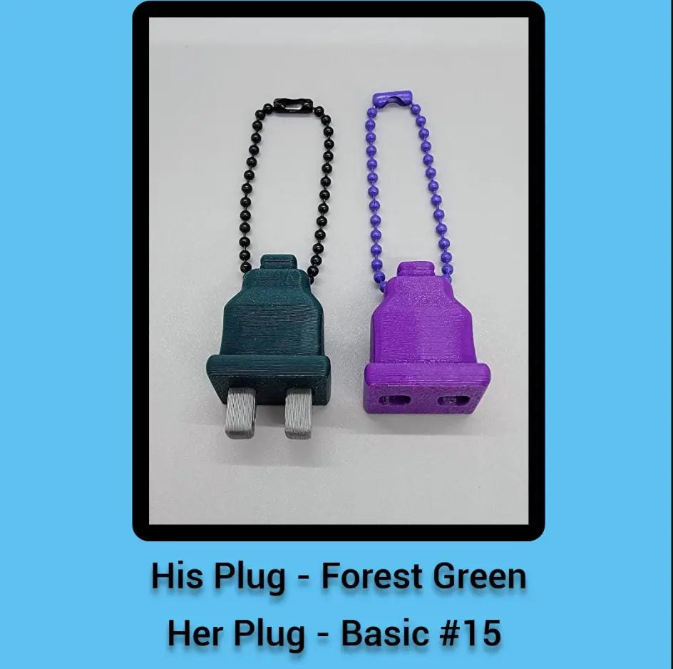 Plug and Socket Keychain Set