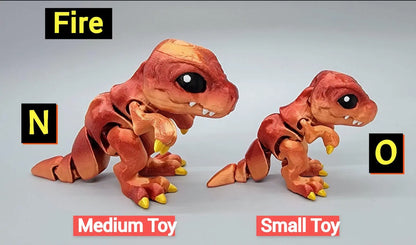 Mini juguete articulado de T-Rex o llavero listo para enviar | Impresión 3D | Sensorial | Fidget