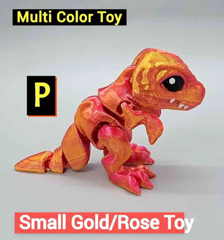 Mini juguete articulado de T-Rex o llavero listo para enviar | Impresión 3D | Sensorial | Fidget