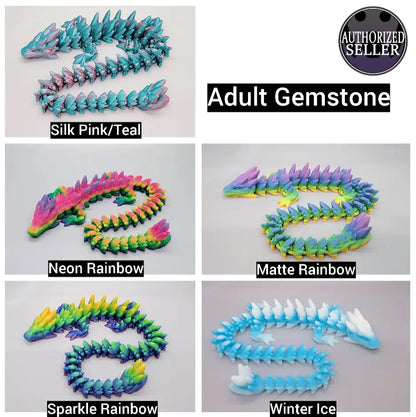 Articulated Gemstone Dragons
