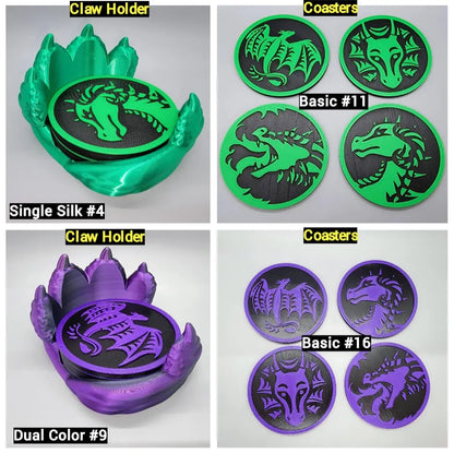 Dragon Claw Coaster Set