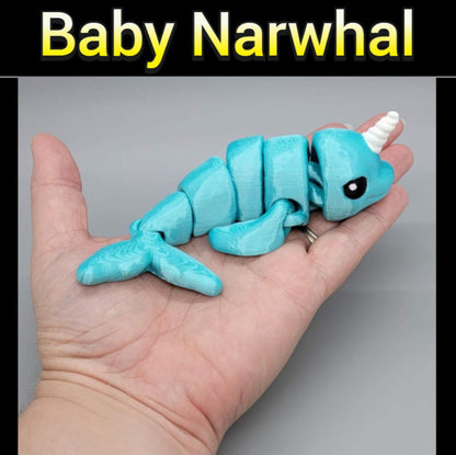 Baby Narwhal Toy or Keychain