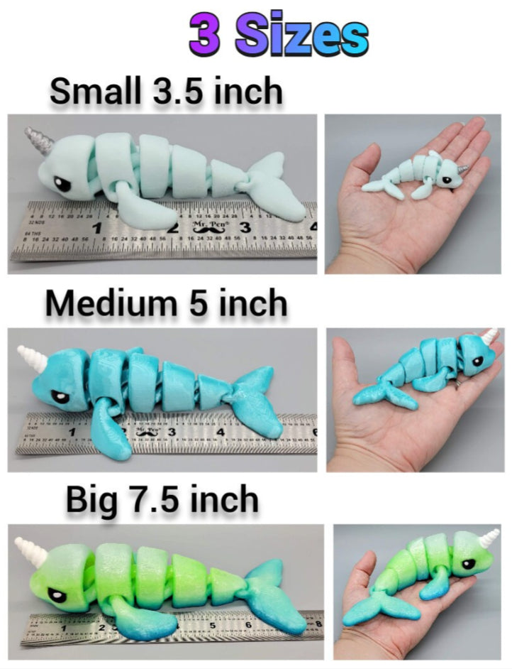 Baby Narwhal Toy or Keychain