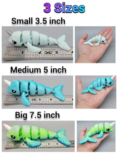 Baby Narwhal Toy or Keychain