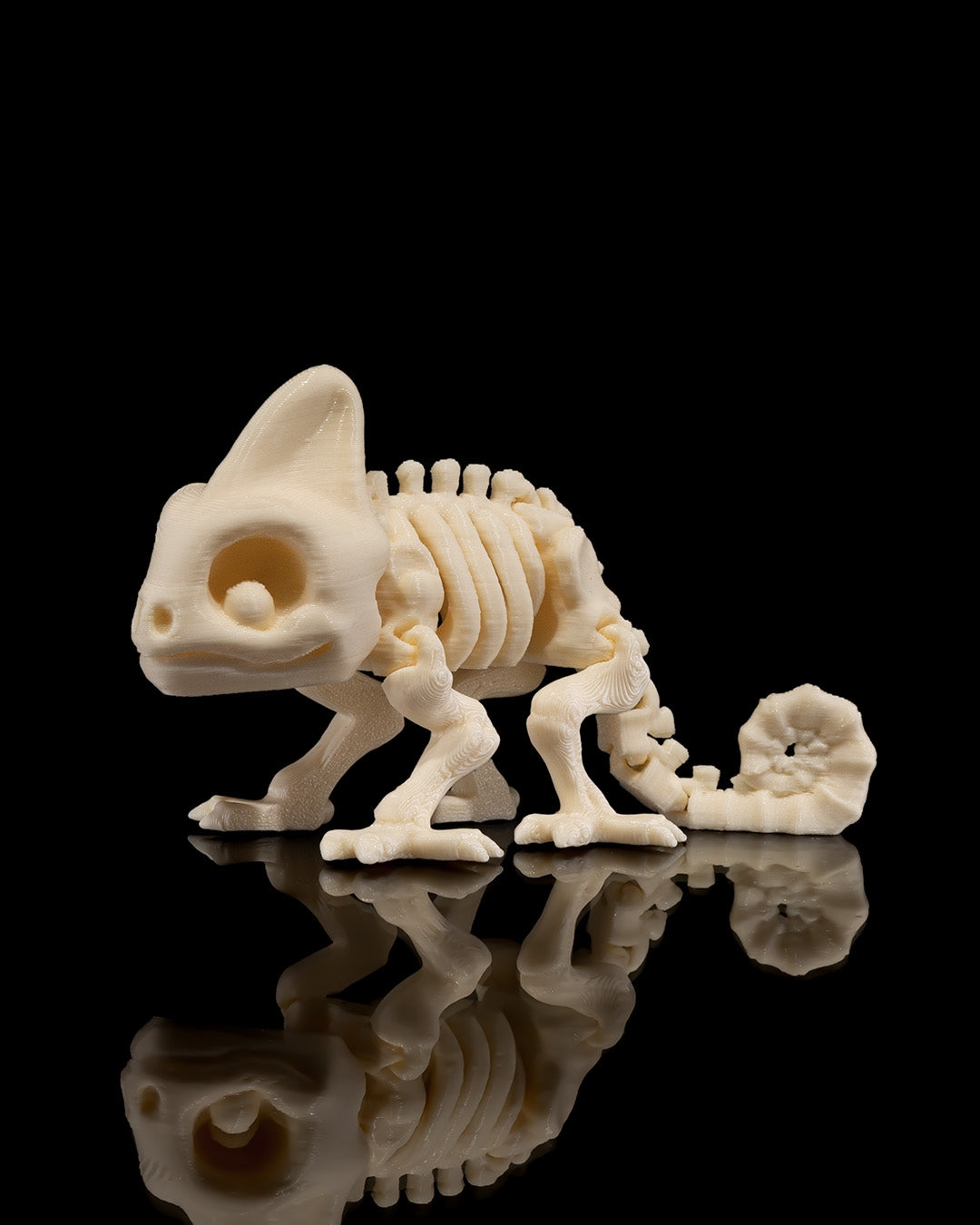 Juguetes articulados de esqueleto de animales: criaturas antiestrés impresas en 3D (gato, perro, conejo, camaleón, ardilla)