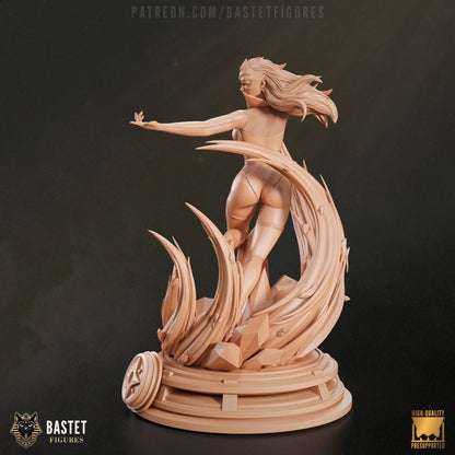 Angled clay pose of Star Sapphire