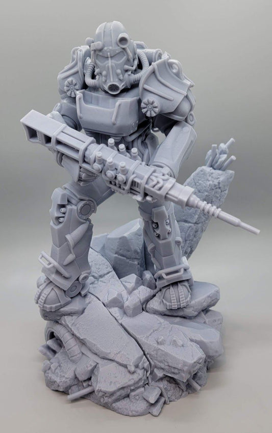 Printed and test fit of the DIY kit by D&K Custom Prints of the T-60 Power Armor from Fallout 4 - Front view