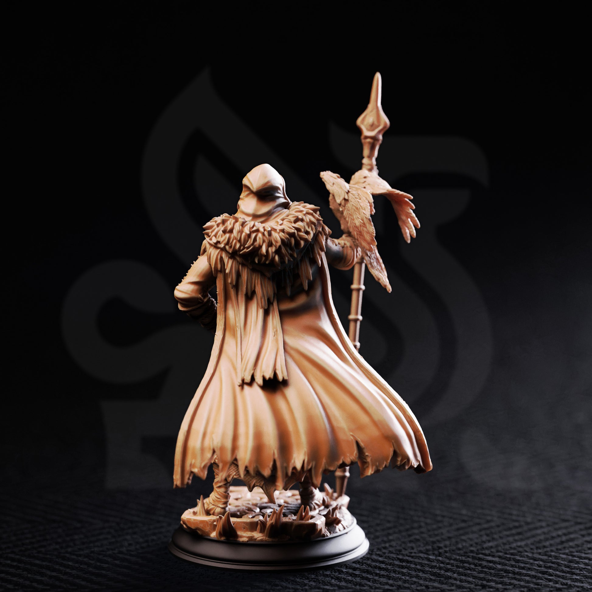 Odin The One Eyed Wanderer resin miniature for D&D and Pathfinder, available in 32mm and 75mm scales from D&K Custom Prints