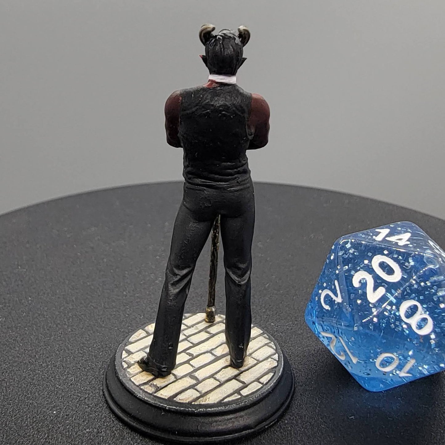 32mm Tiefling Crimelord Commissioned Paint - by D&K Custom Prints - Back View