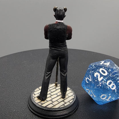 32mm Tiefling Crimelord Commissioned Paint - by D&K Custom Prints - Back View