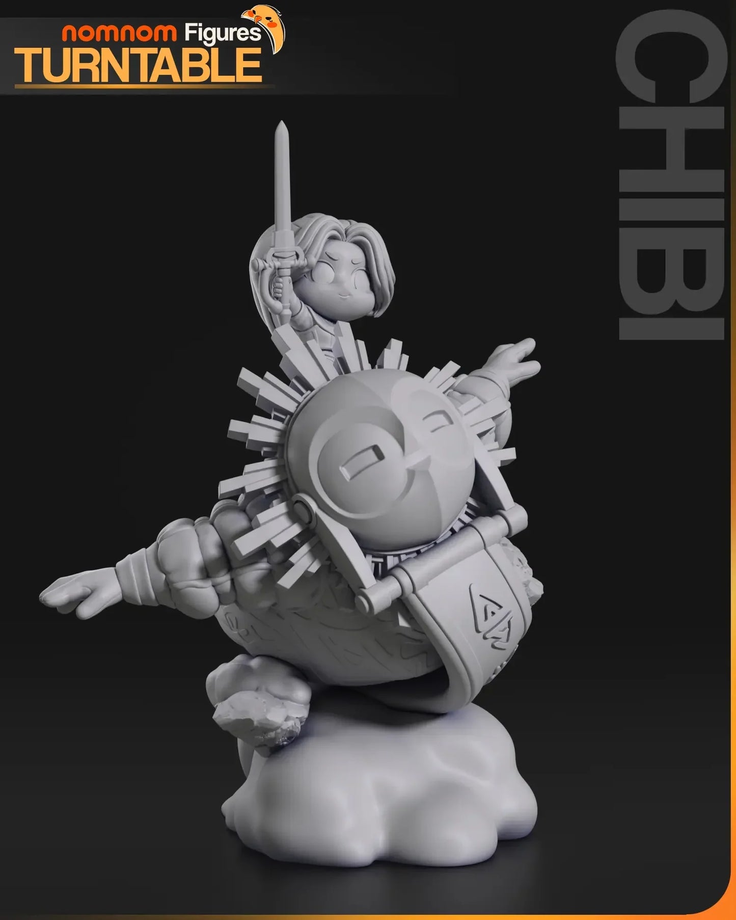Alternate angle showing chibi pose and details