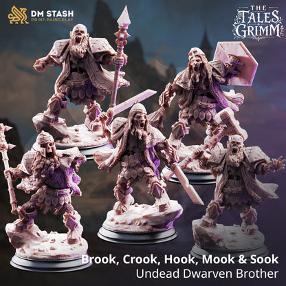 Undead Dwarven Brothers - Medium Undead Warband Set