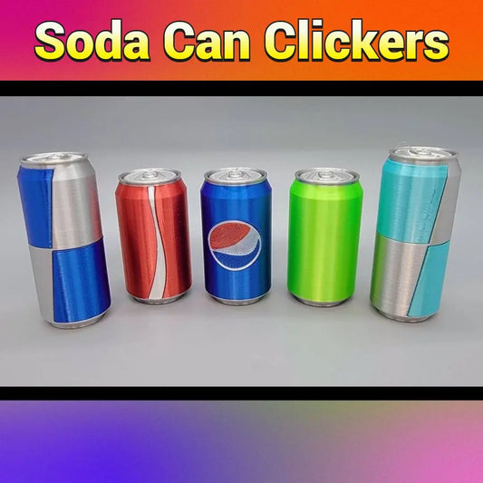 Soda Can Keychain Clickers