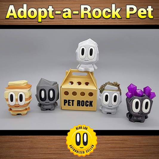Mascota con jaula Adopt-a-Rock | Colores personalizados disponibles