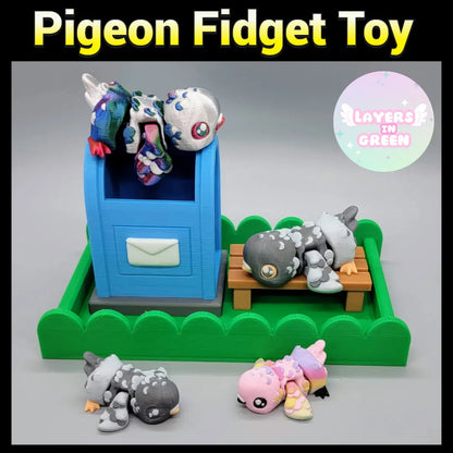 Floppy Pigeon Fidget Toy