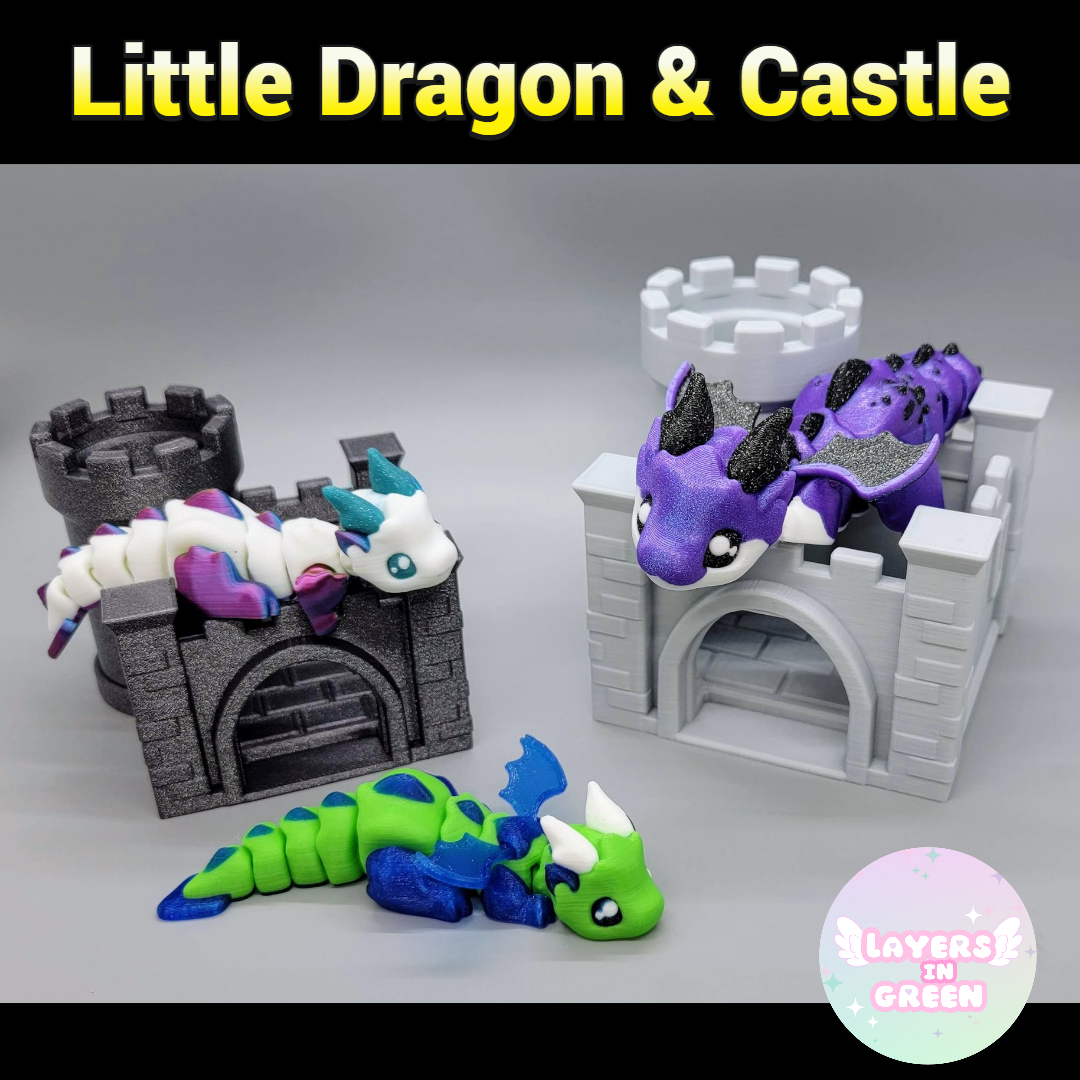 Little Dragon & Castle Toy