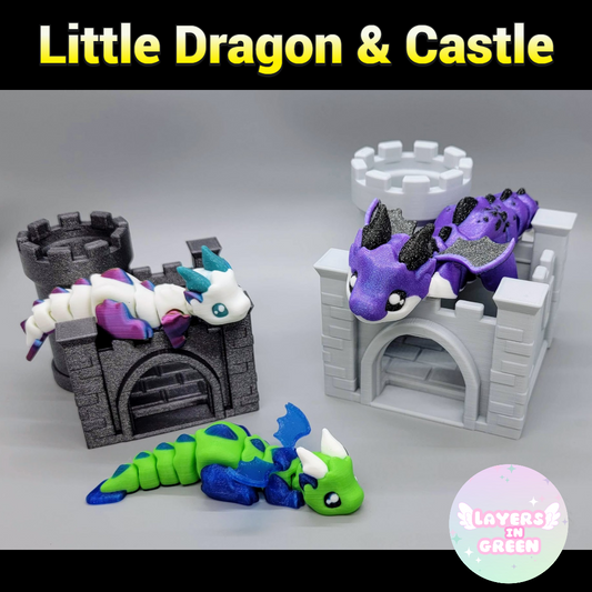 Little Dragon & Castle Toy