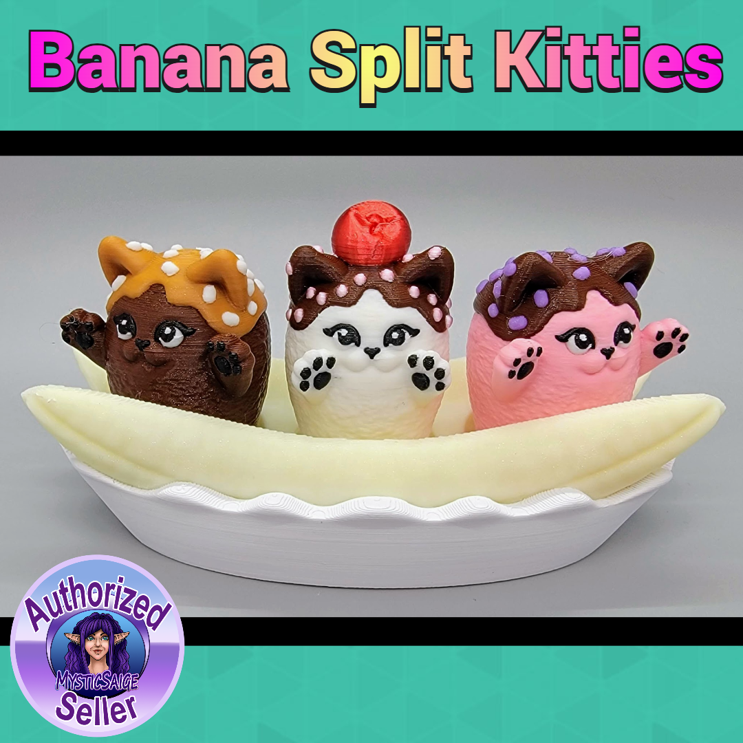 Banana Split Kitty Clickers