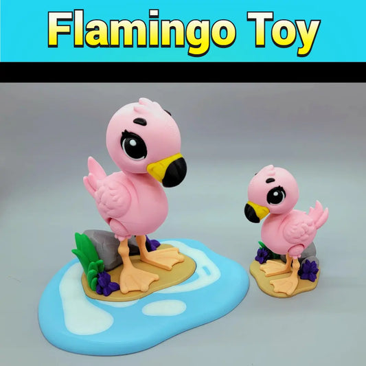 Flamingo Toy with Optional Stand