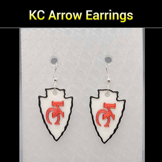 KC Chiefs Arrow Earrings