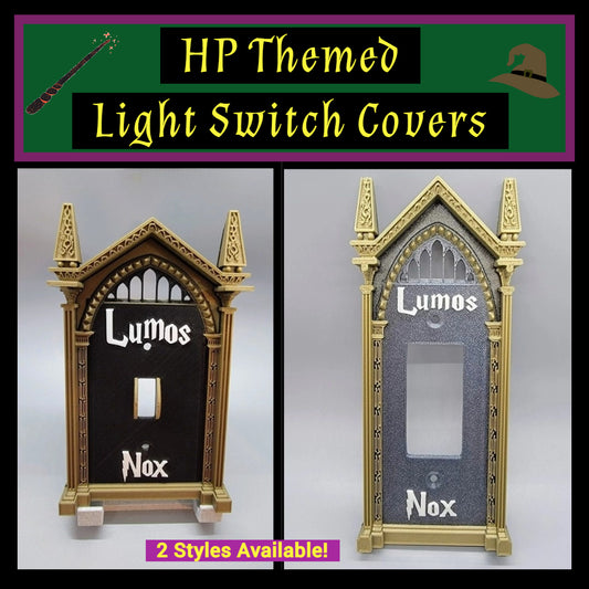 HP Themed Light Switch Covers Customizable | Fits North American standard light switches