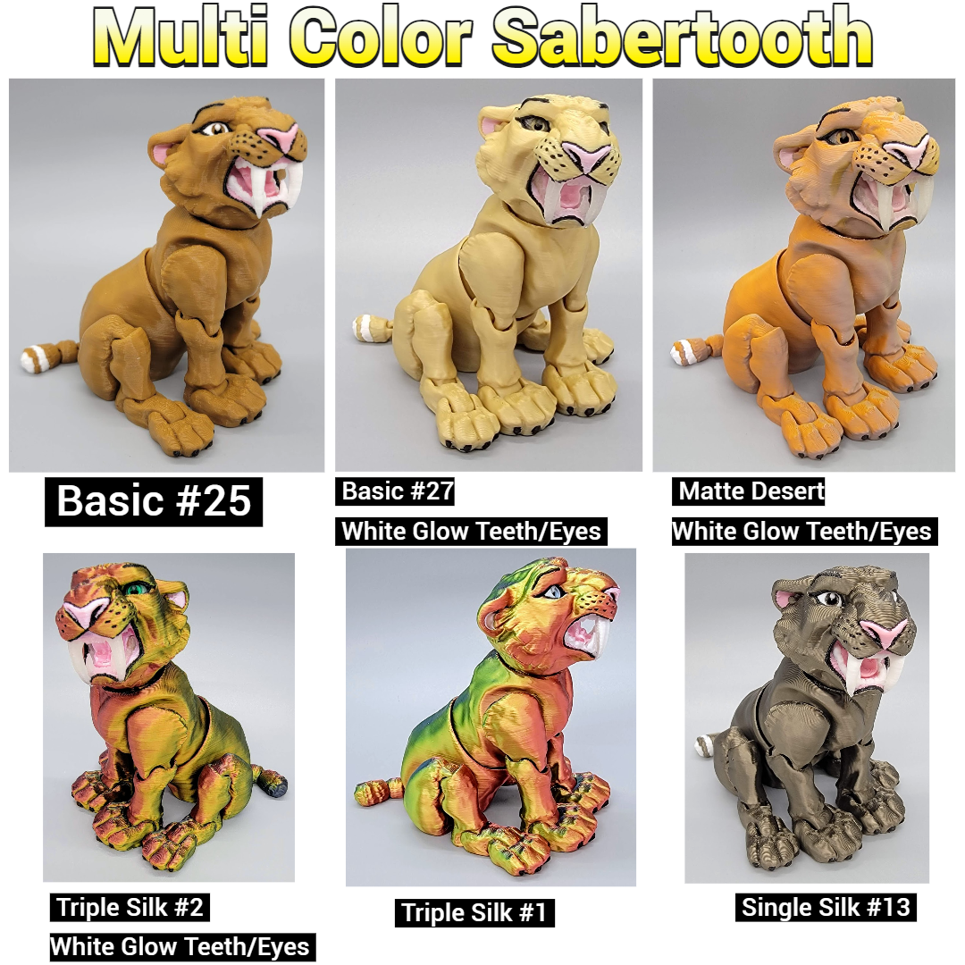 Custom Colors Tiger Toy, Figure, Fidget, 3D printed, (made to order), poseable, sensory, flexi