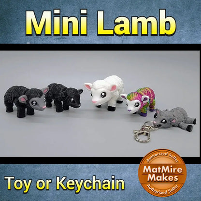 Mini Lamb Toy or Keychain