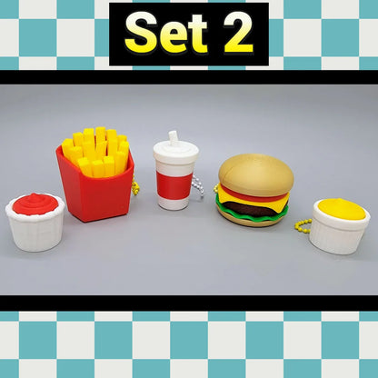 Fidgets de comida rápida con clic