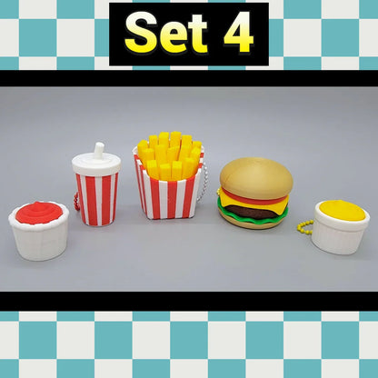 Fidgets de comida rápida con clic