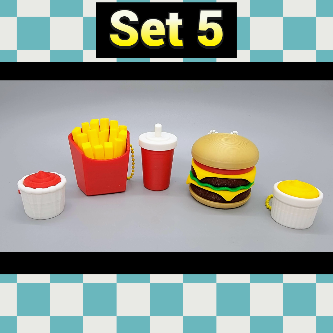 Clicky Fast Food Fidgets - Calming Toys for Stimming & Anxiety Relief