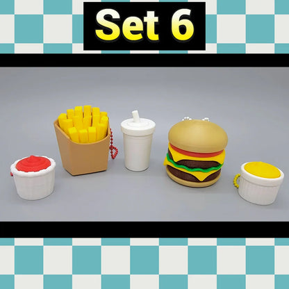 Fidgets de comida rápida con clic