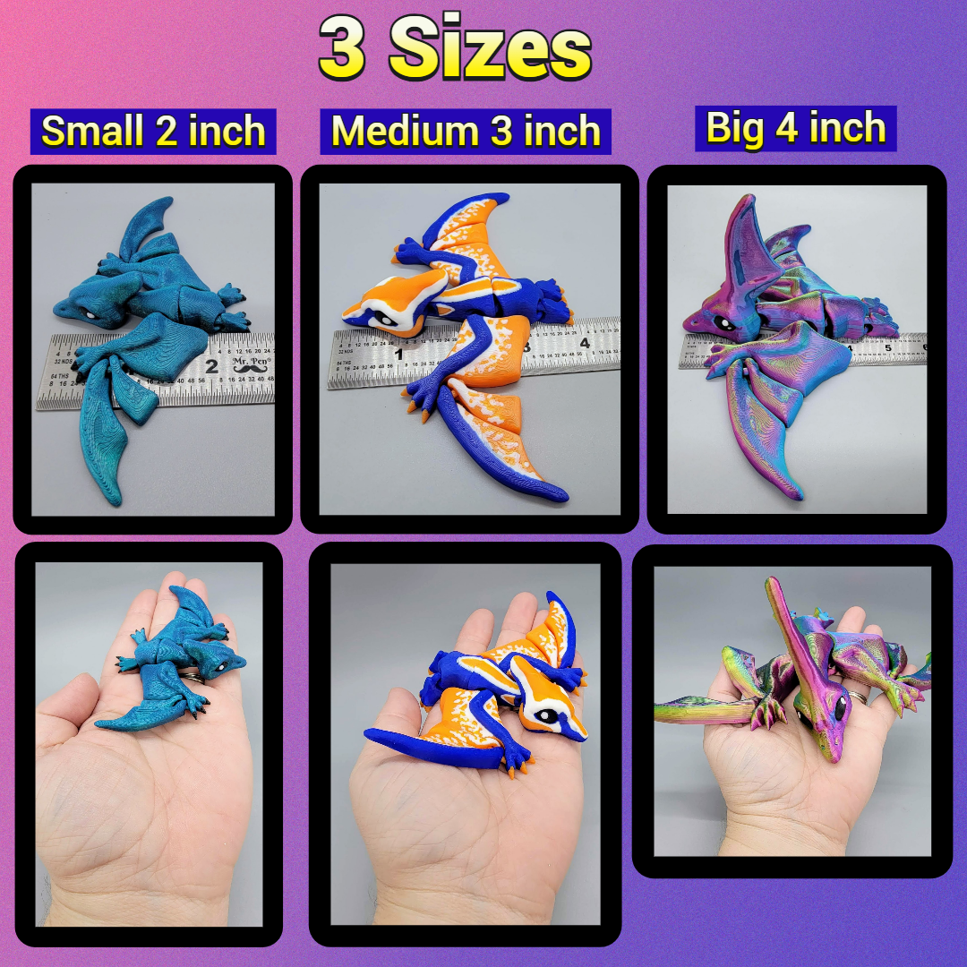 Flappy Pterodactyl & Nyctosaurus Toys | Custom Colors