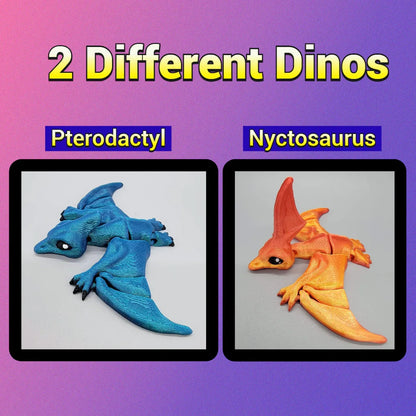Flappy Pterodactyl & Nyctosaurus Toys