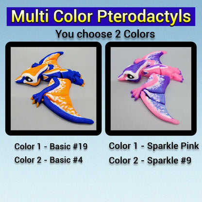 Flappy Pterodactyl & Nyctosaurus Toys