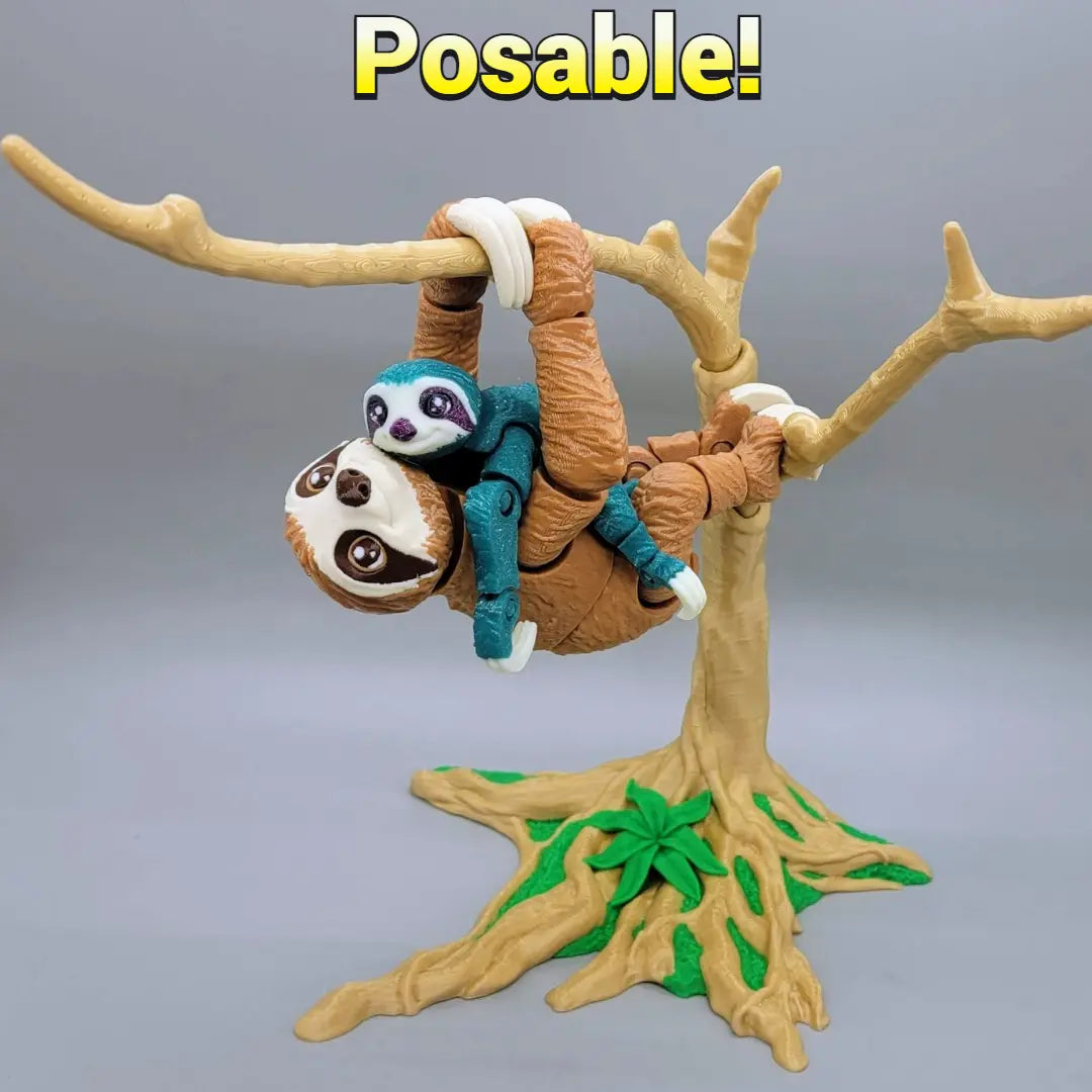 Articulated Sloth & Tree
